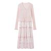 Autumn Water Yiren Elegant Ruffle Cardigan Sling Dress Set