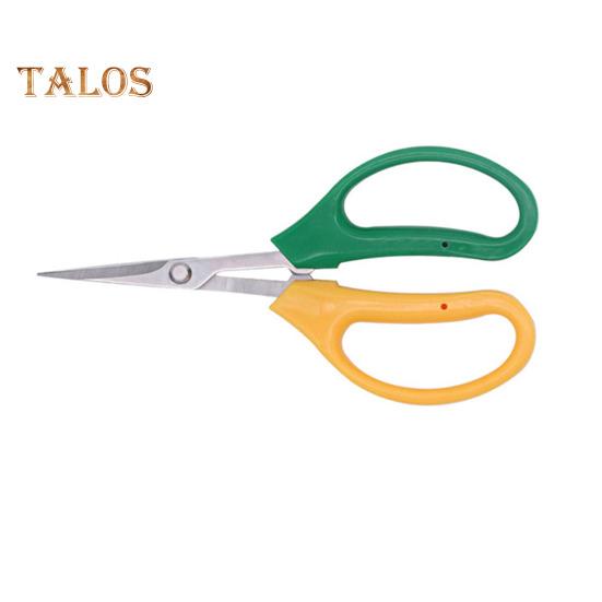 Stainless Steel Shear Trimming Scissors with Soft Handle Multi-functional Garden Clippers with Tilted or Straight Head for Garden Pruning Fruits