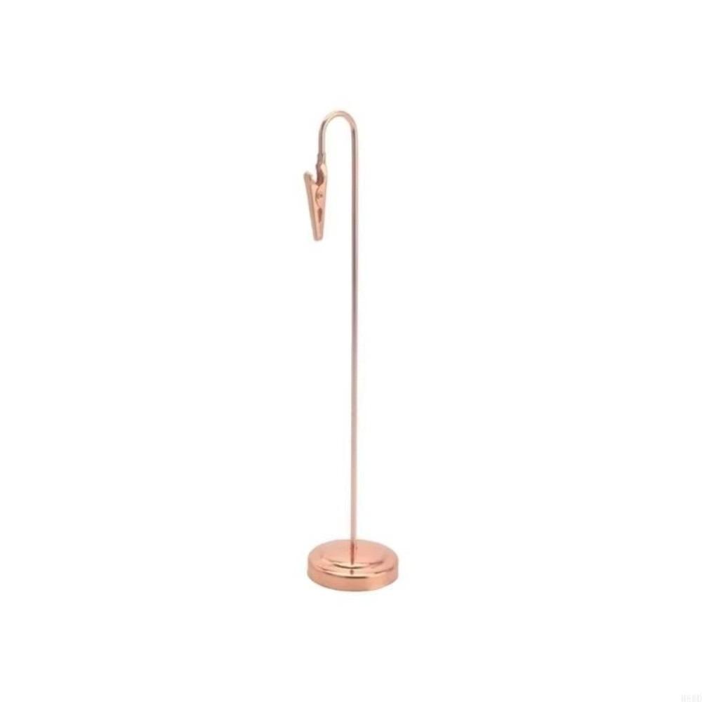Sturdy Construction Memo Clip Holder Metallic Photo Clip Stand Wedding Supplies