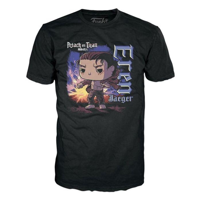 Set de t-shirt et figurine - funko - eren - 9 cm - licence officielle - mixte