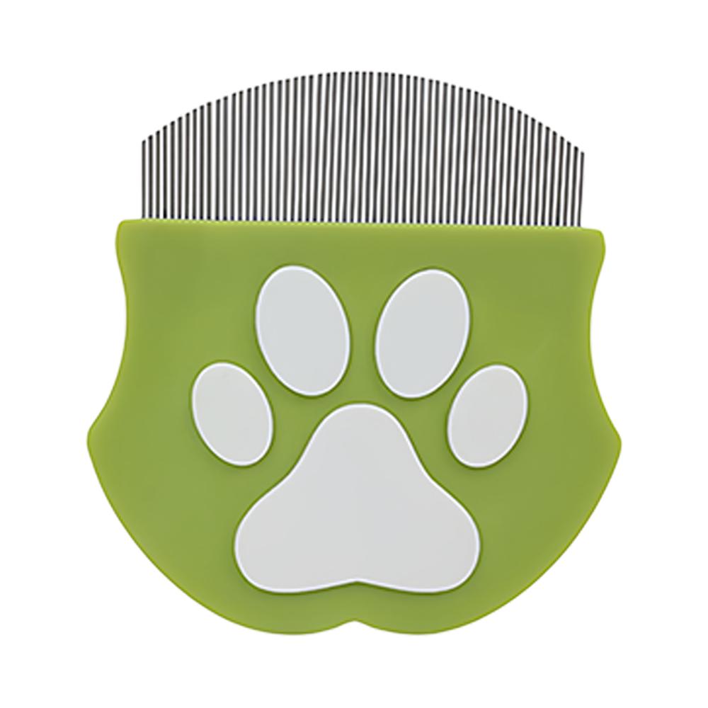 

Curved Mini Pet Comb for Cats & Dogs - Flea Removal, Facial Deshedding & Grooming Tool світло-зелений колір