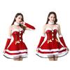 Christmas Santa Claus Costume Dress Backless And Strapless