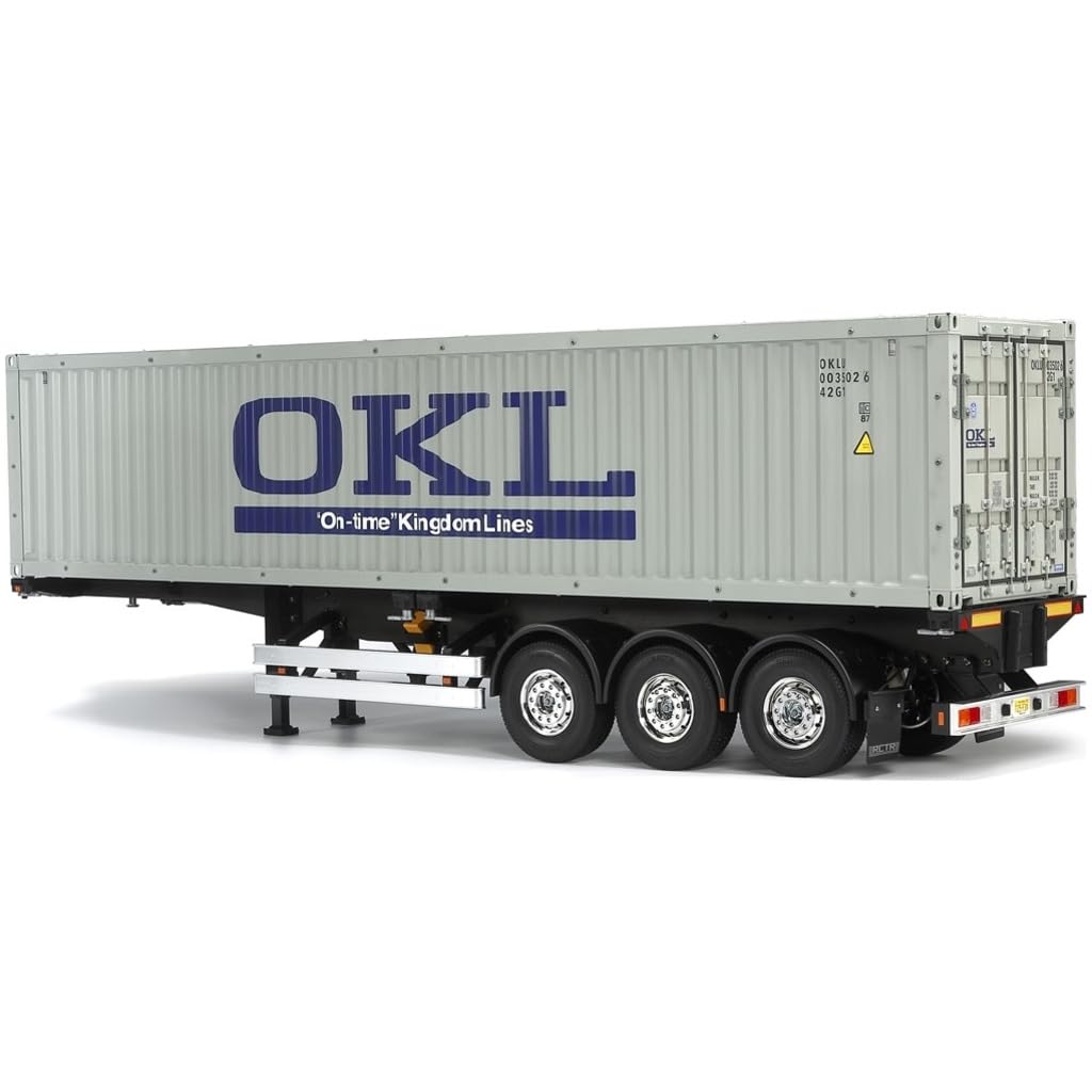 

Tamiya Electric RC Big Truck Series 77 40ft Container for Trailer Trucks 1/14 No. 1/14RC 3-Axle Semi-Trailer (56377)