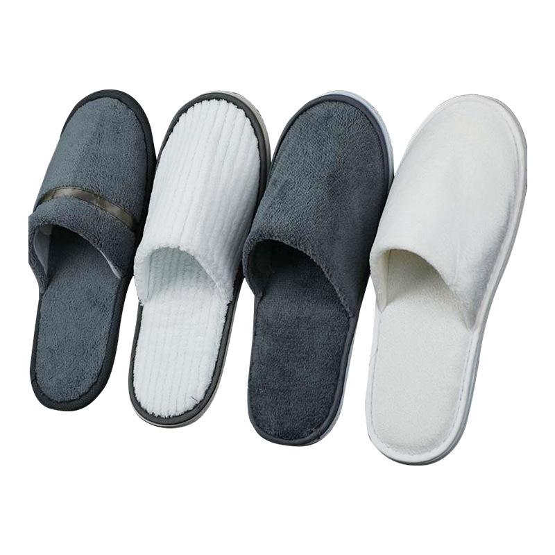 Coral Fleece Non-Slip Slippers for Hotels and Homestays