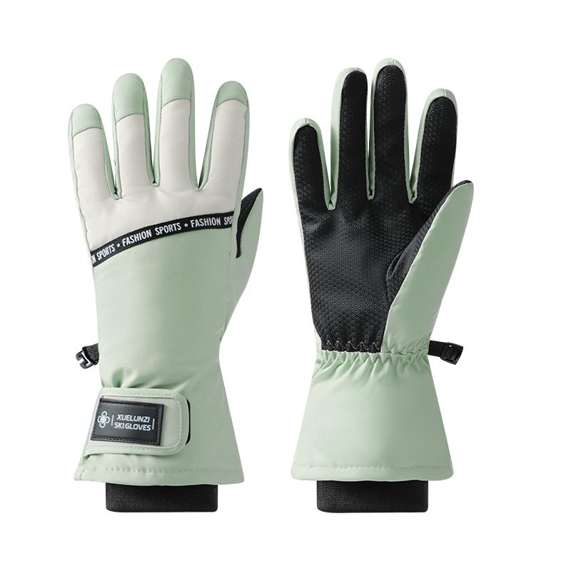 Men Waterproof Non-slip Insulated Touch Screen Full Finger Winter Outdoor Snowboarding Ski Gloves