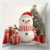 4Pcs Set, Christmas Pillowcase, 17.7"*17.7", Printed On One Side, Christmas Decoration, Sofa Lumbar Cushion Cover, Pillowcase Wi