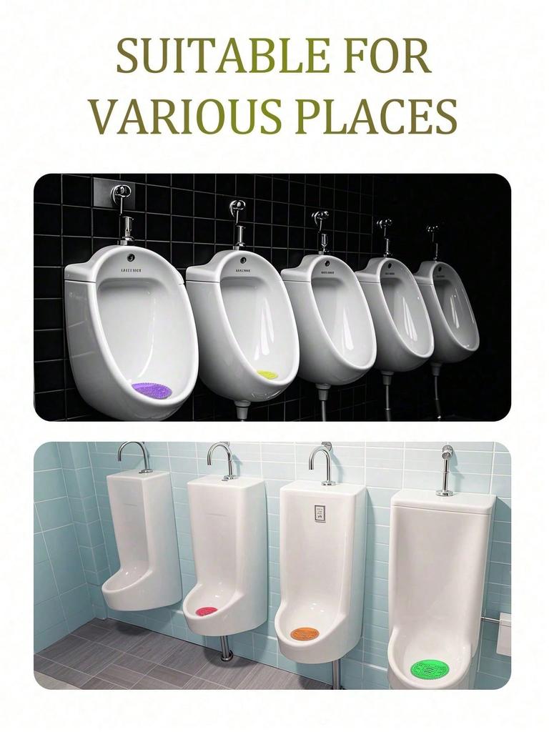 1/3/5/10pcs Men's Urinal Anti Clogging Aromatic Sheet, Five Fragrances (Lavender, Lemon, Apple, Oran