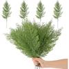 Artificial Pine Branches, Christmas Faux Cedar Stems, Artificial Faux Cedar Branches, Christmas Greenery Pine Picks for Wreath Craft DIY Decorations