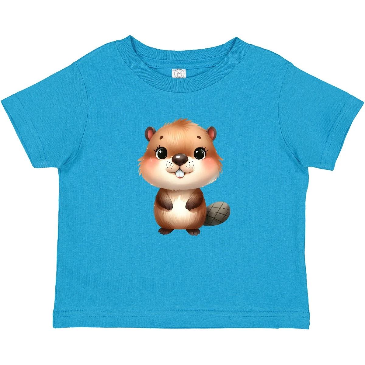 Inktastic Baby Beaver Baby T-Shirt Gopher Animal Cute Infant Tees Shower Apparel 110