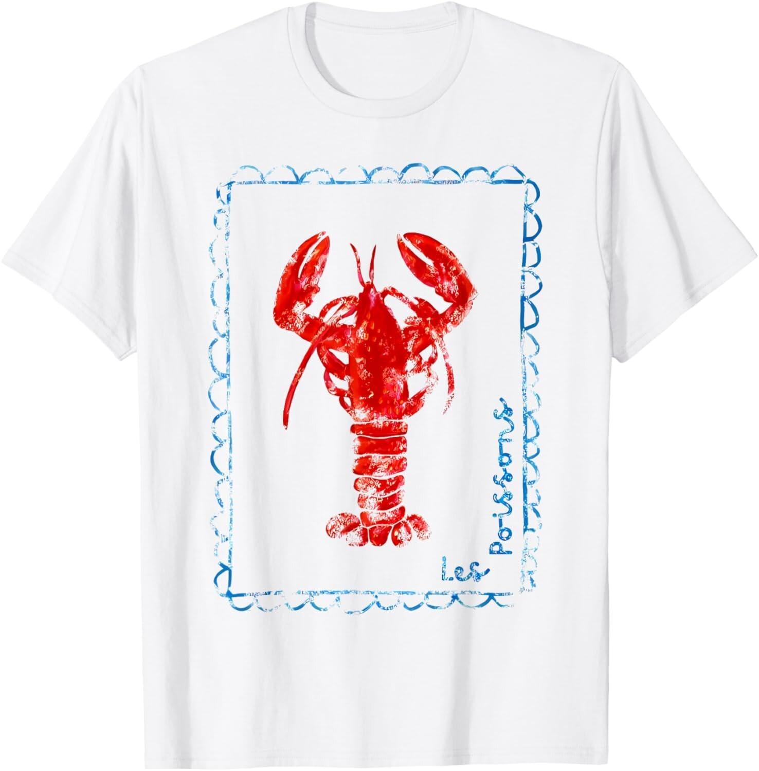 Lobster Lover Gifts and Seafood Festival Apparel Vintage Red Lobster T-Shirt Mens Womens Tees Top S