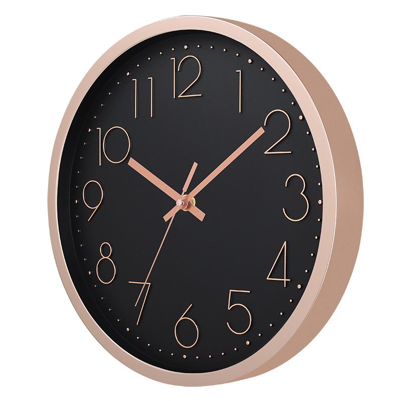 12 Inch 30CM Silent Wall Clock, Creative and Fashionable, Three-dimensional Digital Minimalist Clock for Home Living Room