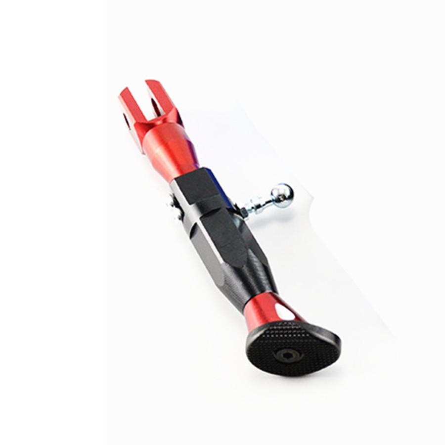 Universal Motorcycle Parts Adjustable Height 21-25CM Kickstands Motor Scooter Modified Foot Bracket CNC Aluminum Alloy Side Stands