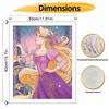 Disney Oil Painting Art Painting Set Rapunzel Home Wall Decor Handmade Gift for Fans Collection