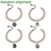 Faux Pearl Pet Necklace for Cats Dogs Adjustable Double-Layer Cat Collar with Ocean Theme Pendant for Wedding Birthday Accessory