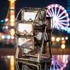 Ferris Wheel Photo Frame 16 Photos Rotating Picture Vintage Windmill Display Embossed for Family Wedding Travel Memories Home Office Table Decor