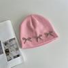 Bow Knitted Wool Hat Women's Autumn and Winter Fashion Warm Versatile Cold Hat