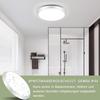 Plafonnier LED NETTLIFE avec détecteur de présence, IP44, 4000K blanc neutre, lampe plafond automatique pour salle de bain couloir