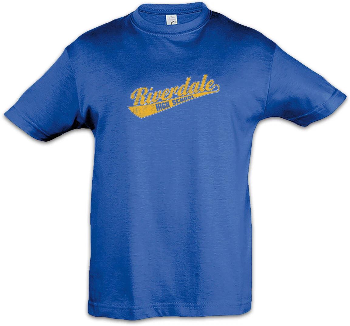 R High School Kids Boys kids boys T-Shirt Riverdale Symbol Logo Archie School Royal 100