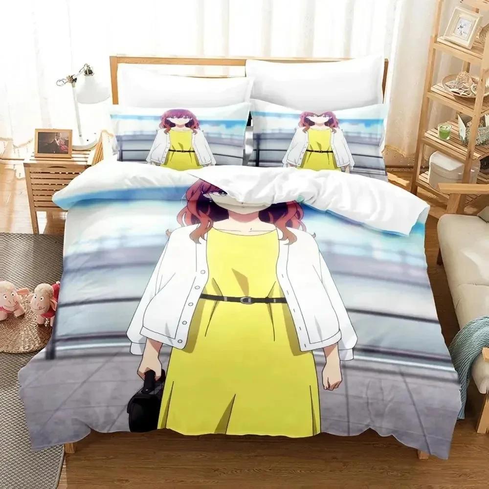 Anime Ice Guy and His Cool Female Colleague Printed Bed Set Duvet Cover Bedding Set Linen Sheet Quilt Cover Full Queen King Size