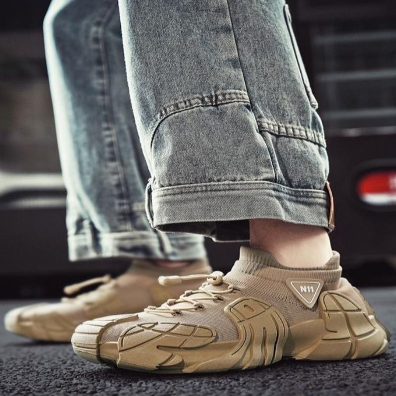 Mode Hohe Qualität Herrenschuhe 2025 Neue Sommer Atmungsaktives Mesh Plateau-Sneaker für Herren Outdoor-Sport Freizeit Socken Trendschuhe Herren