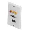 Audio Video Wall Socket ABS Wear Resistant Durable No Welding Required Integrated Multimedia Wall