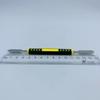 Black ESD Anti-Static Stainless Steel Tweezers Set with Bent Tip for Industrial Repair