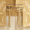 Yuzhaolin Women's Spring/Autumn Stand-Collar Jacquard Cardigan