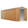 VidaXL Garden Shed Light Brown 191x640x198 Cm Galvanized Steel, Garden Storage, Garden Tool Shed 3188281