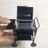 1 sett med mini søte BBQ-matgrill miniatyrpynt for 1/12 skala dukkehus-dingser Kjøkkenmatmøbler BBQ-butikkdekorasjon