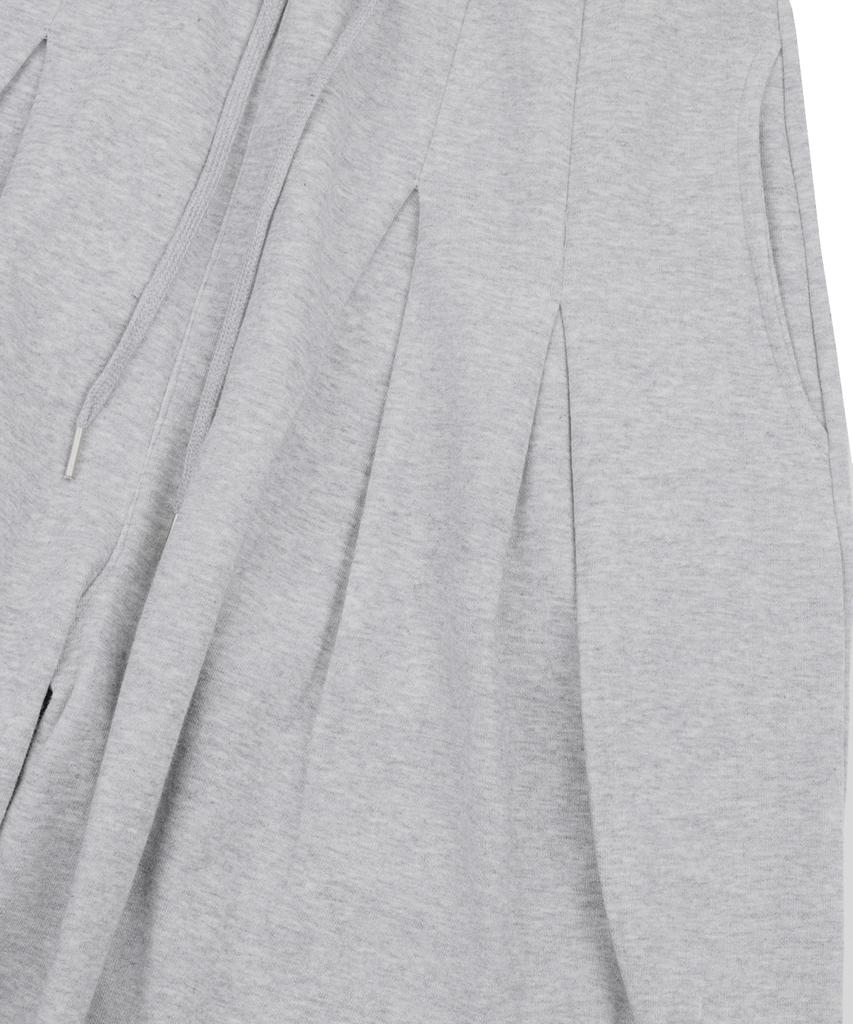 EASY NO EASY Super Mega Balloon Double-Pleat Sweatpants - Gray