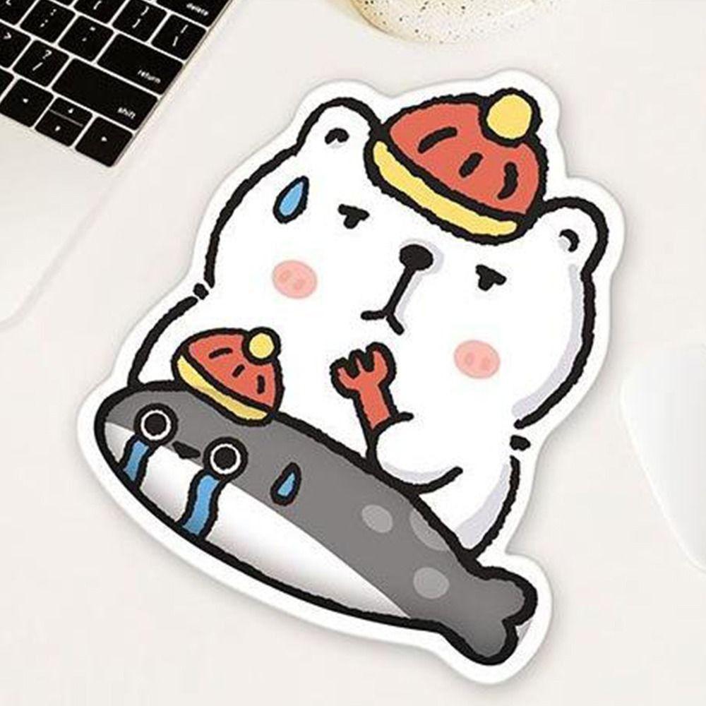 Capybara Printed Mouse Wrist Support Pad Soft Keyboard Pad Cartoon Mouse Pad  Computer Accessories