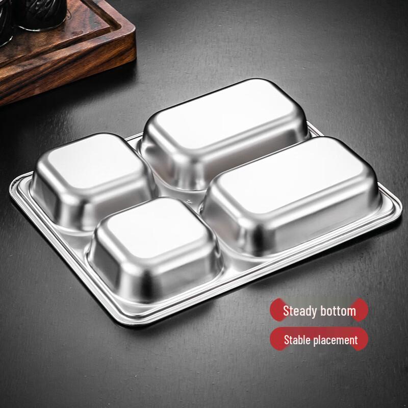 304 Edelstahl Unterteilter Mittagsteller