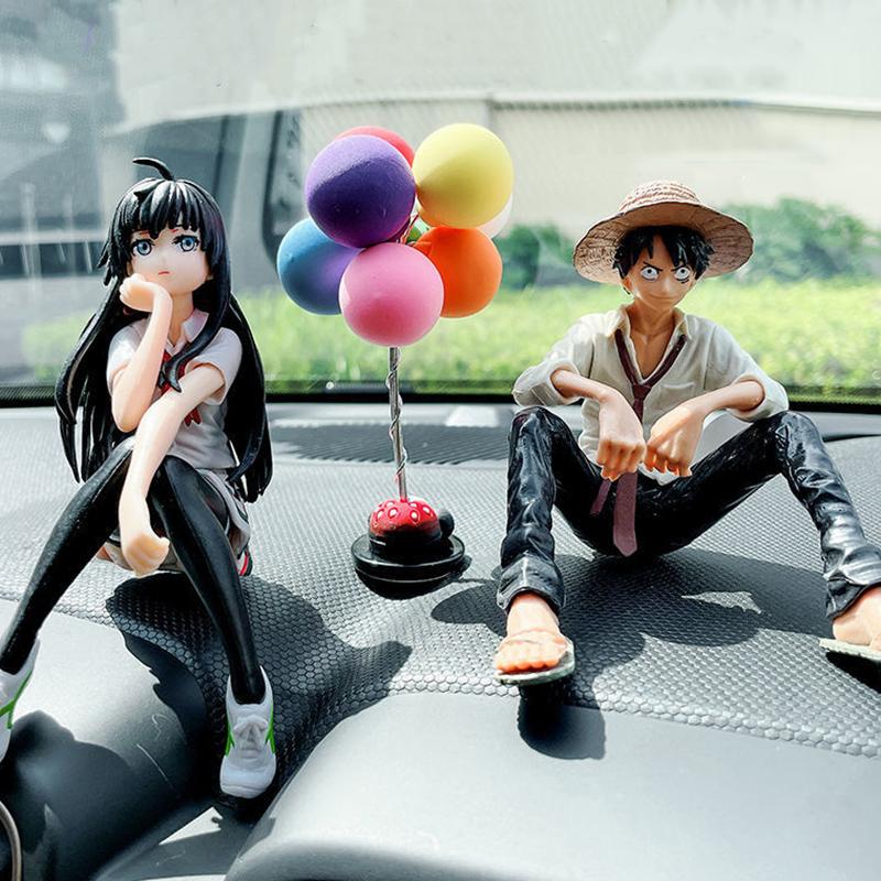 Dekoracja samochodu Cartoon Anime Luffy Yukino Figurki Ozdoby Auto Air Outlet