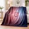 England Football Printed Flannel Blanket Warm Comfort Bed Throw For Indoor Home Decoration