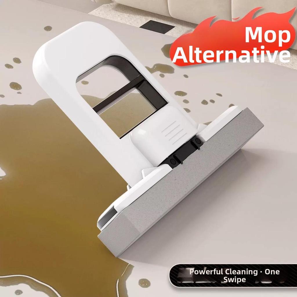 Foldable Mini Mop Table top Handheld Sponge Water Absorbing Mop Bathroom and Kitchen Cleaning Small Mop