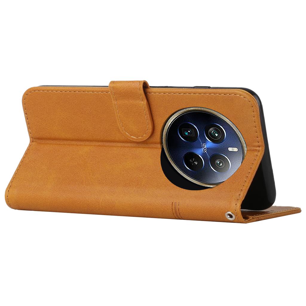 For TECNO Spark 20 Pro+ Case PU Leather Calf Texture Phone Cover with Stand Card Slots