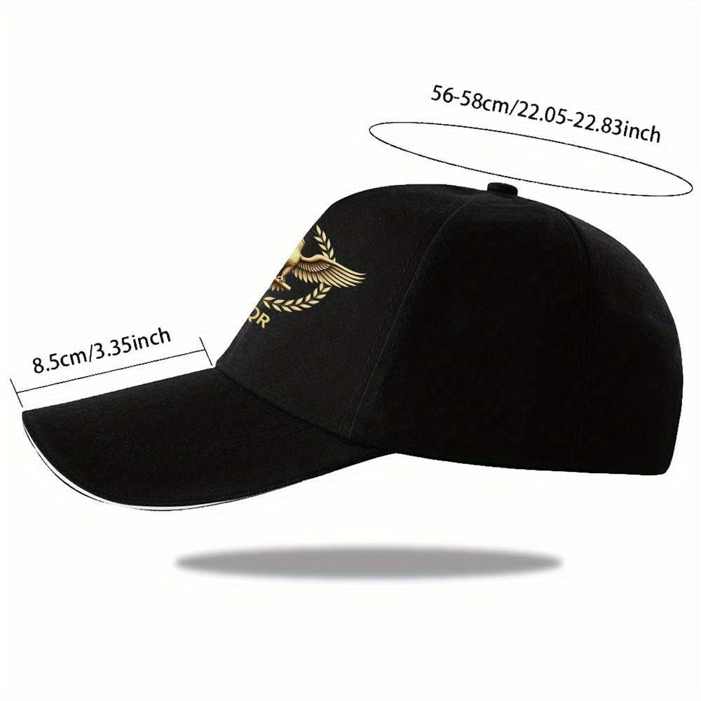 1pc Golden Eagle Laurel Wreath SPQR Imperial Style Very Suitable for Fitness Running Baseball Cap