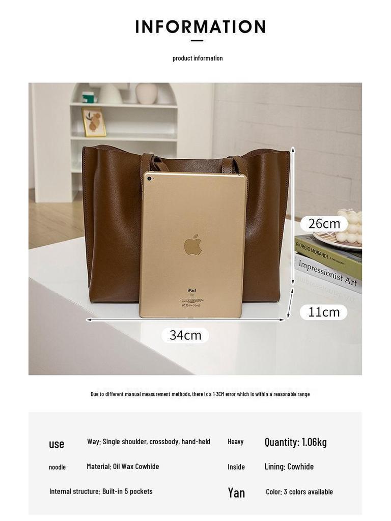 Damenmode 2025 Vielseitige große Tragetasche & Umhängetasche - Stilvolle High-End Einkaufstasche