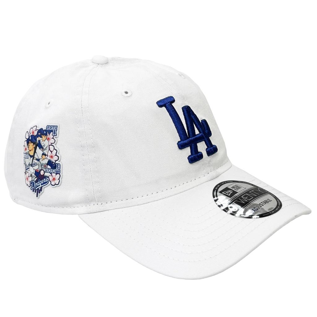 [New Era] Cap Hat 9TWENTY Shohei Otani Japanese Trio Los Angeles Dodgers CAP Patch Badge Men's Women's White [Used]