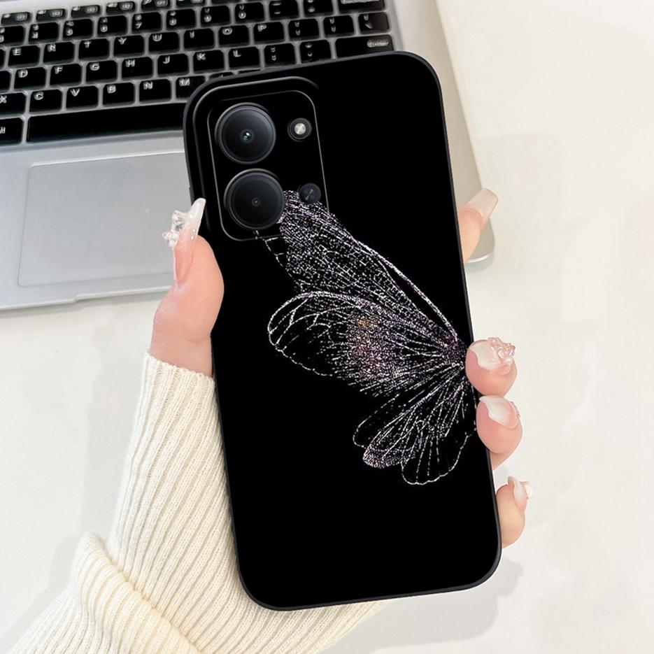 Für Xiaomi Redmi 15C 4G Hülle PocoC85 Niedliche Katze Blume Bemalte Abdeckung Weiche Silikon Handyhülle Für Xiaomi Poco C85 Redmi15C 4G Taschen
