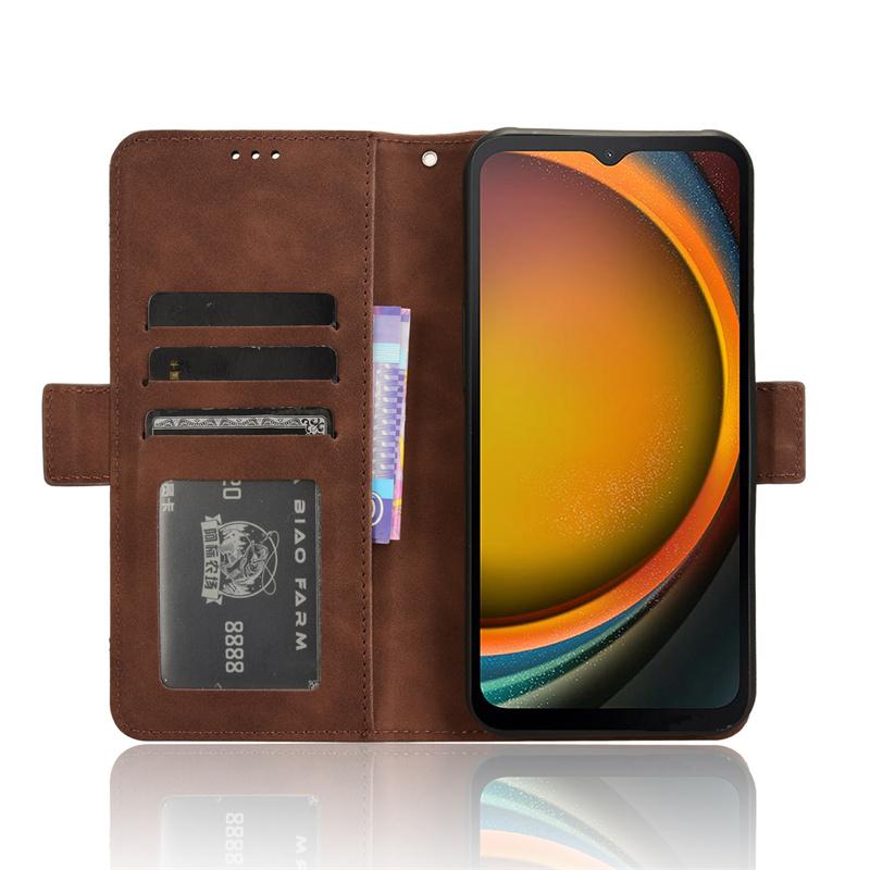Für Samsung Galaxy XCover 7 Flip Type Telefonhülle für Samsung XCover 7 Leder Multi-Card Slot Handy Brieftasche Hülle
