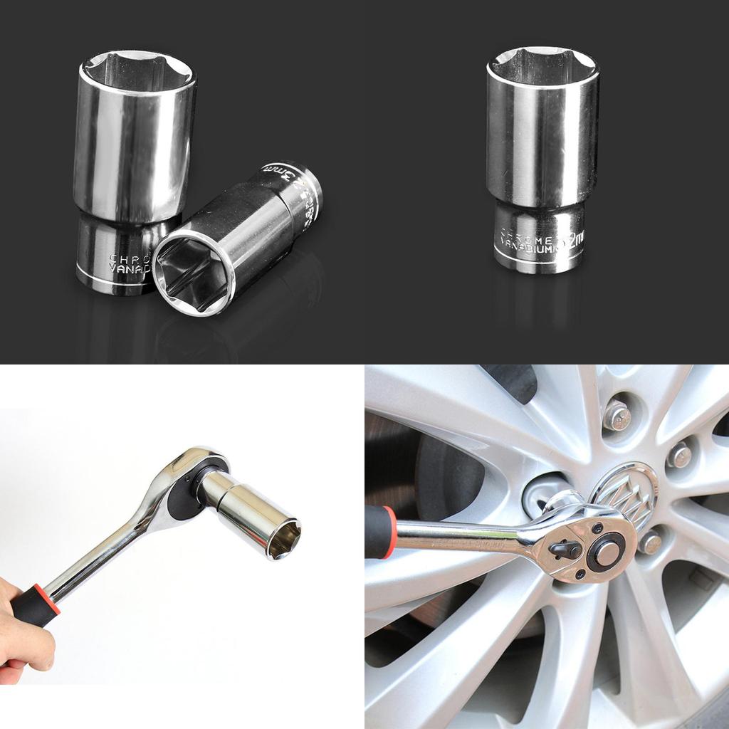 Premium 8 To 32 Mm Deep Impact Socket 1/2" Drive For Versatile Wrench Spanner Use