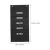 Multi-Layer Folder Bag Transparent Window Portable File Storage Organizer Suspensible Nylon Folder Case Document Holder