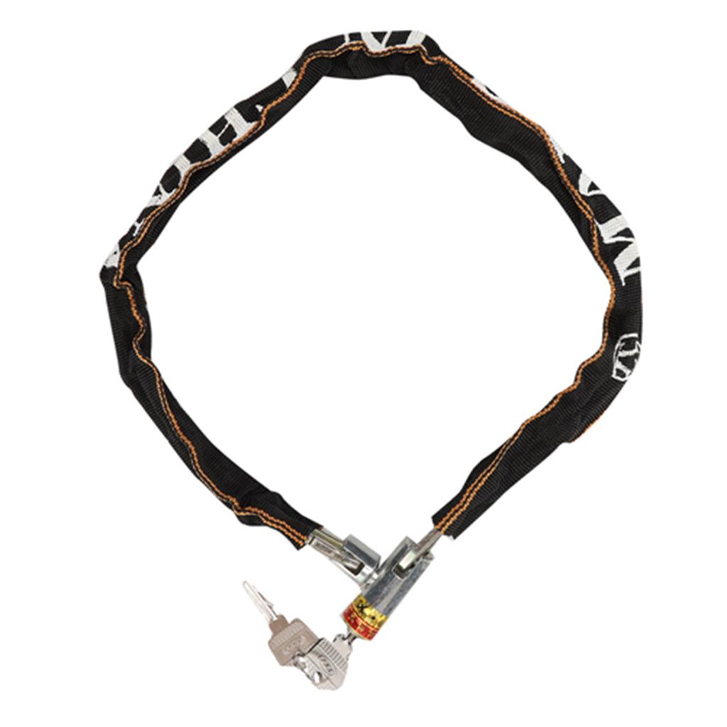 Bike Lock Anti Theft Motorcycle Mobility Scooter Chain Lock 80cm/31.5in Security Motorcycle Lock with 2 Keys