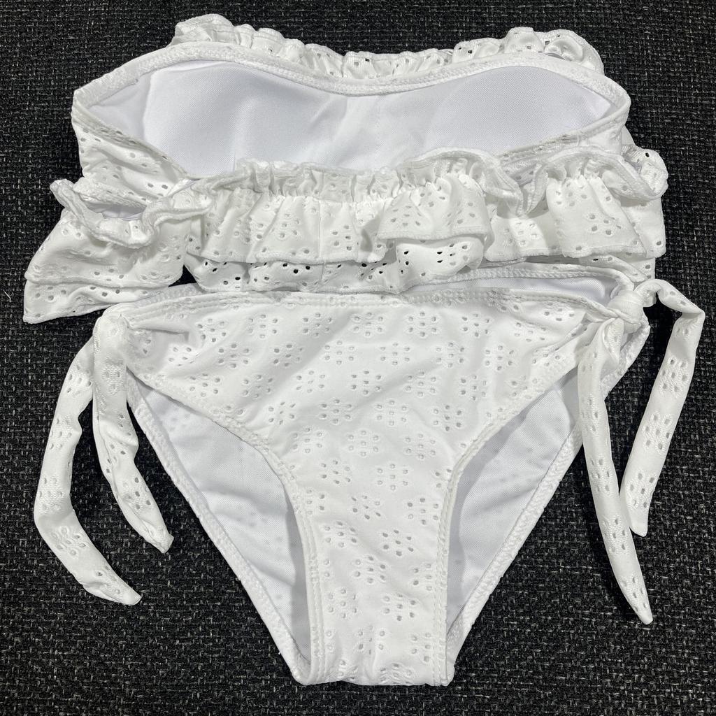 2026 New Boho Monokini Bikini Set 2 Piece Swimsuit High Waisted Halter Neck Push Up Sexy Fringe American Vintage