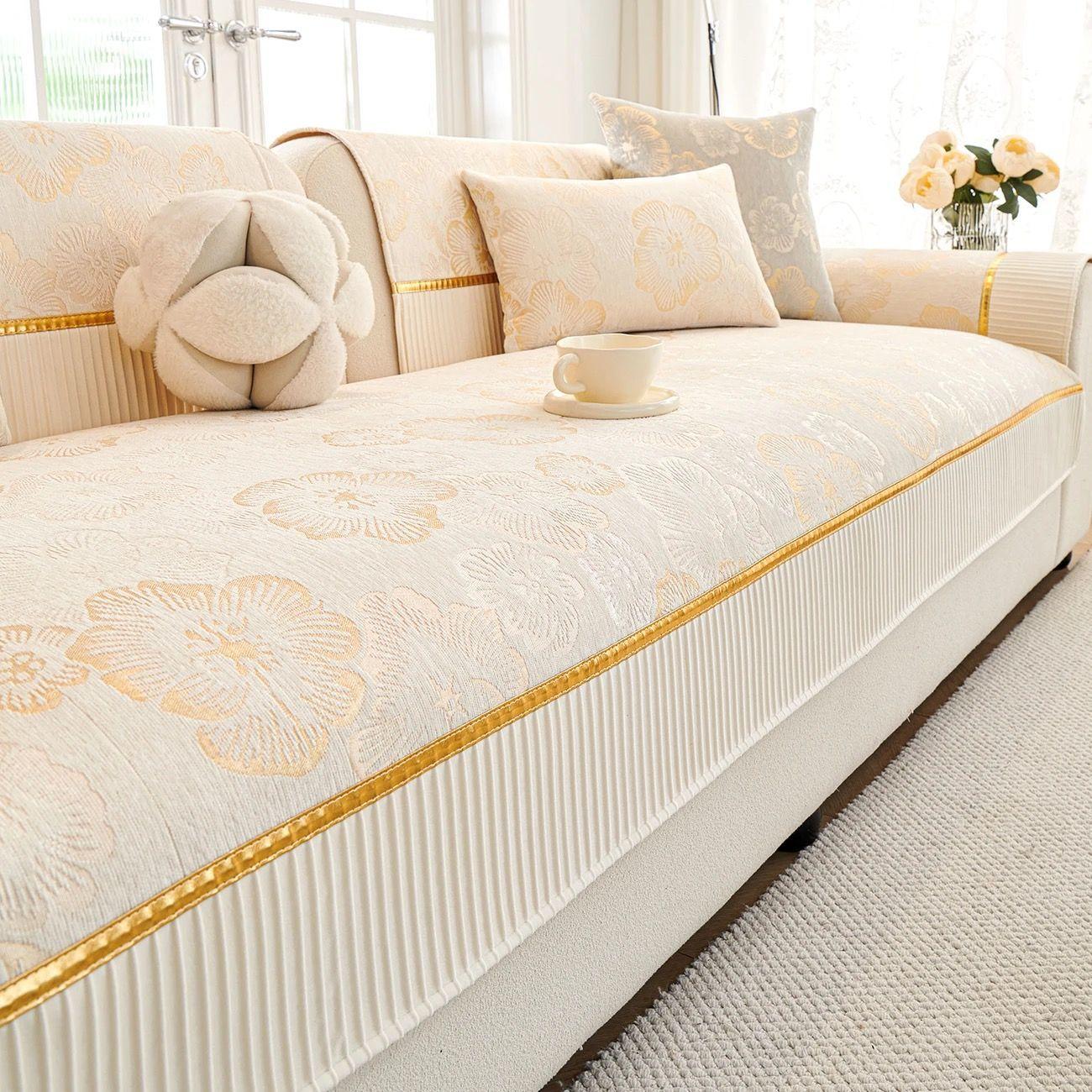 

Богемный стиль, красочная тканая жаккардовая подушка для дивана - Нескользящая, приятная для домашних животных шенилловая ткань, подходит для 1-4-местных диванов для декора гостиной и спальни 90*160cm