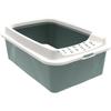 Litter Box with Edges - ROTHO MYPET - BONNIE - 57.2 X 39.3 X 20.9 Cm - Green