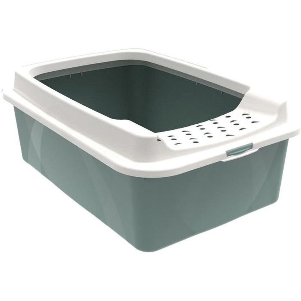 Bac a litiere avec rebords - ROTHO MYPET - BONNIE - 57.2 x 39.3 x 20.9 cm - Vert