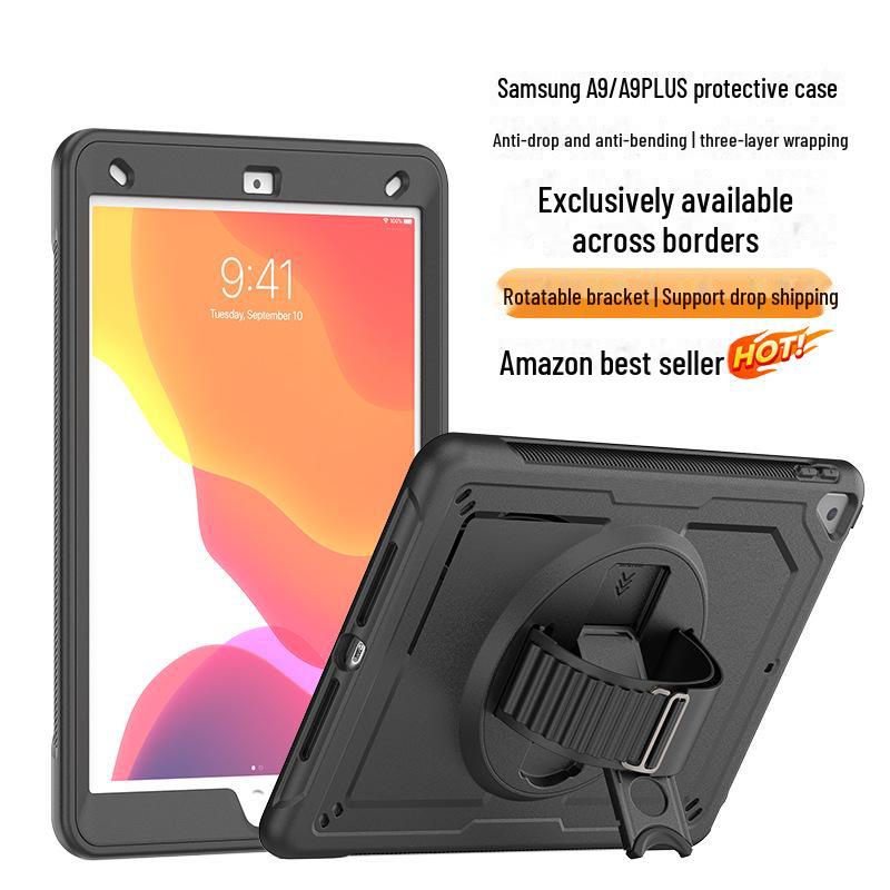 

Samsung Galaxy A9+ 11 Protective Silicone Cover: Anti-Drop, Anti-Bend, with Stand 8.7 inch 2023 (SM-X110/X115) чёрный