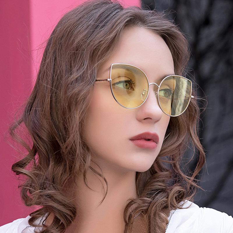 RMM brand Sexy large Vintage Cat Eye Sunglasses Women Red Black Sun Glasses Female Ladies Cat eyes Sunglasses  Retro Glasses